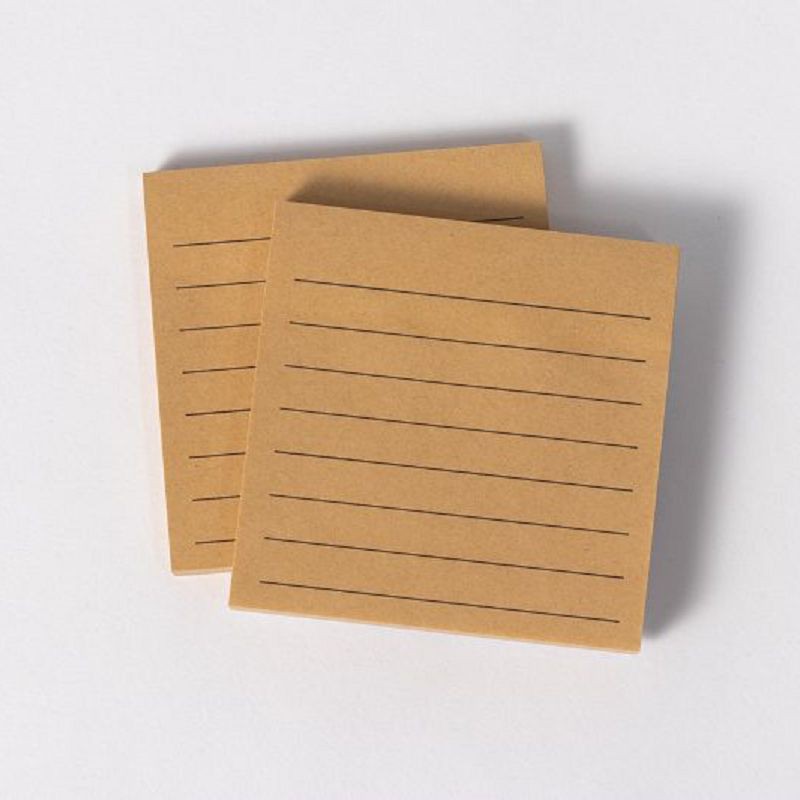 Kraft Sticky Notes